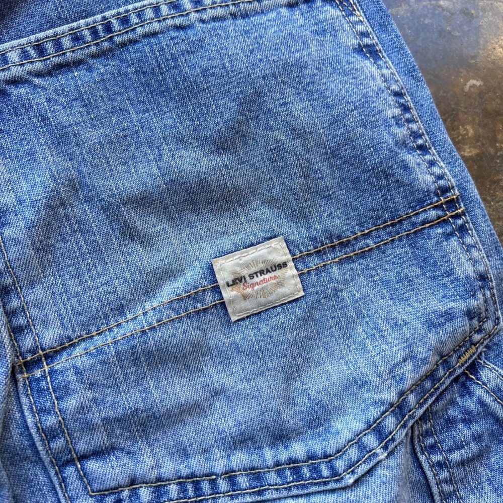 Levi Strauss Signature Workwear Carpenter Jeans Mens 32x30 Blue Denim Utility - Picture 2 of 6